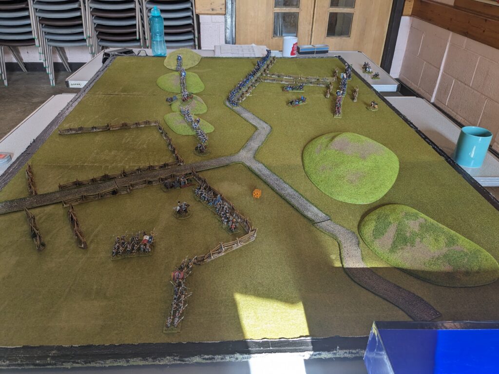 Fire and Fury battle start of first turn